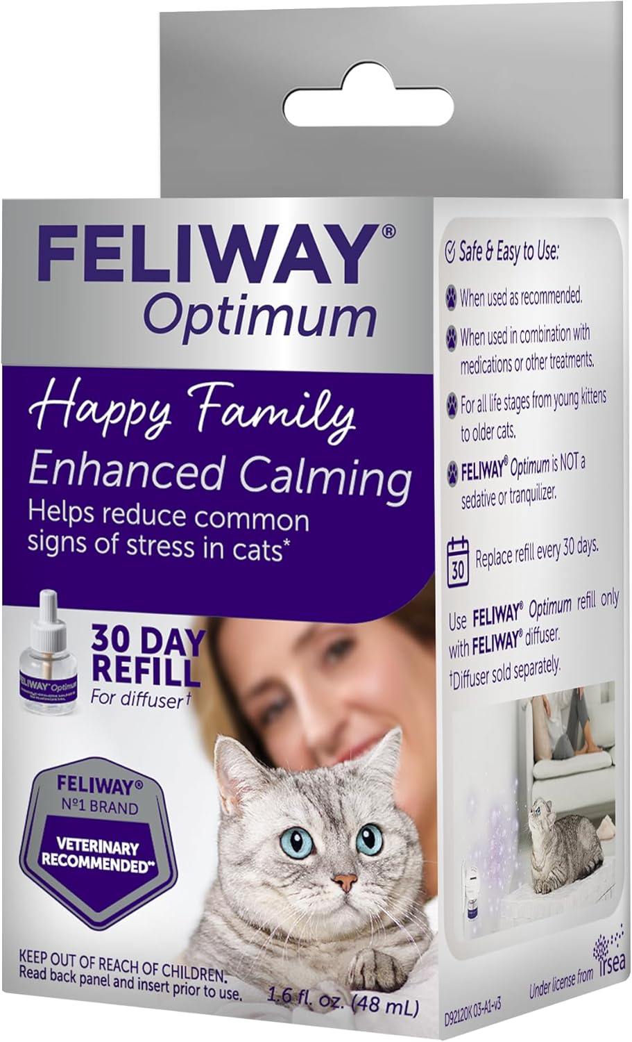 FELIWAY Optimum 30 Day Cat Calming Refill for Pheromone Diffuser