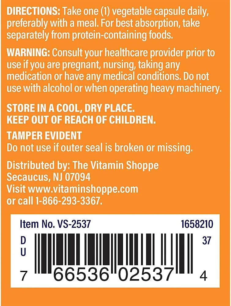 THE VITAMIN SHOPPE - The Vitamin Shoppe L-Tryptophan 500Mg. 60 Capsulas - The Red Vitamin MX - Suplementos Alimenticios - {{ shop.shopifyCountryName }}