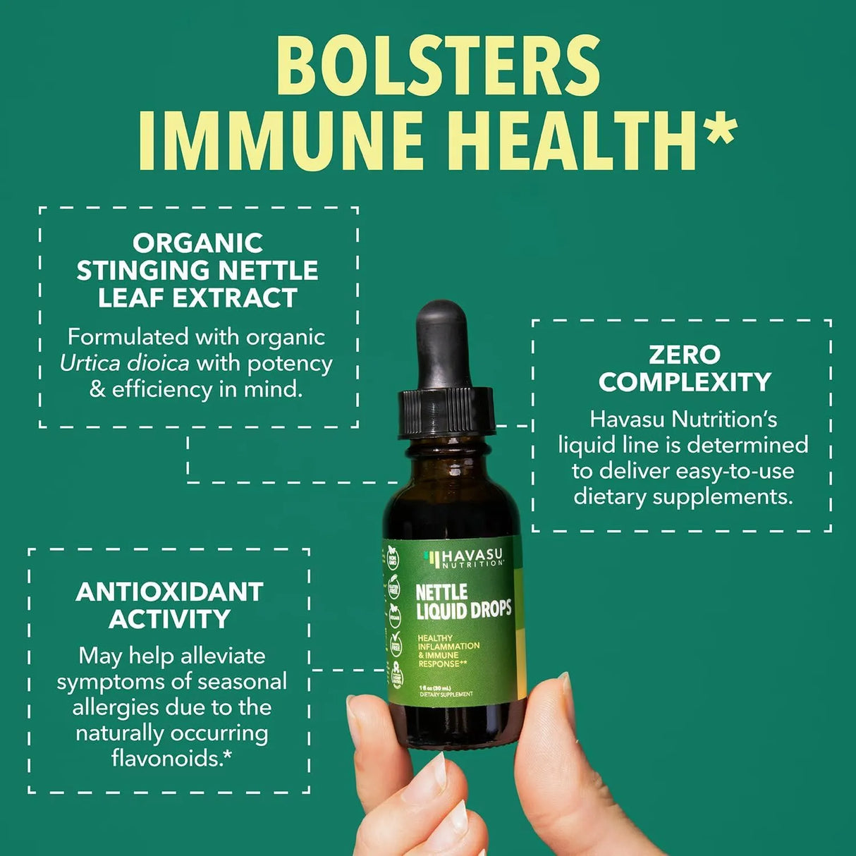 HAVASU NUTRITION - HAVASU NUTRITION Stinging Nettle Leaf Extract 1 Fl.Oz. - The Red Vitamin MX - Suplementos Alimenticios - {{ shop.shopifyCountryName }}