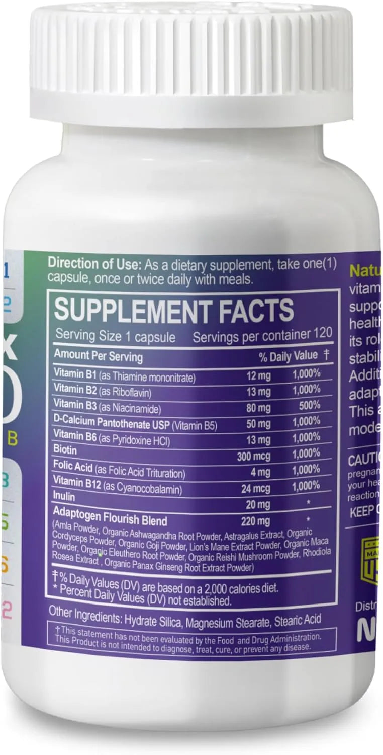 NATURION - NATURION B Complex 1000 120 Capsulas - The Red Vitamin MX - Suplementos Alimenticios - {{ shop.shopifyCountryName }}