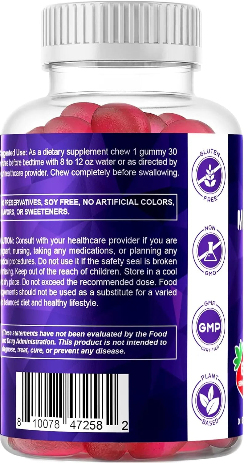 VITAMATIC - Vitamatic Sugar Free Melatonin 30Mg. 60 Gomitas - The Red Vitamin MX - Suplementos Alimenticios - {{ shop.shopifyCountryName }}