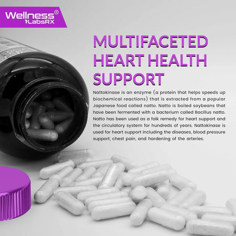 WELLNESS LABSRX - WELLNESS LABSRX Nattokinase 5000 FU 120 Capsulas - The Red Vitamin MX - Suplementos Alimenticios - {{ shop.shopifyCountryName }}