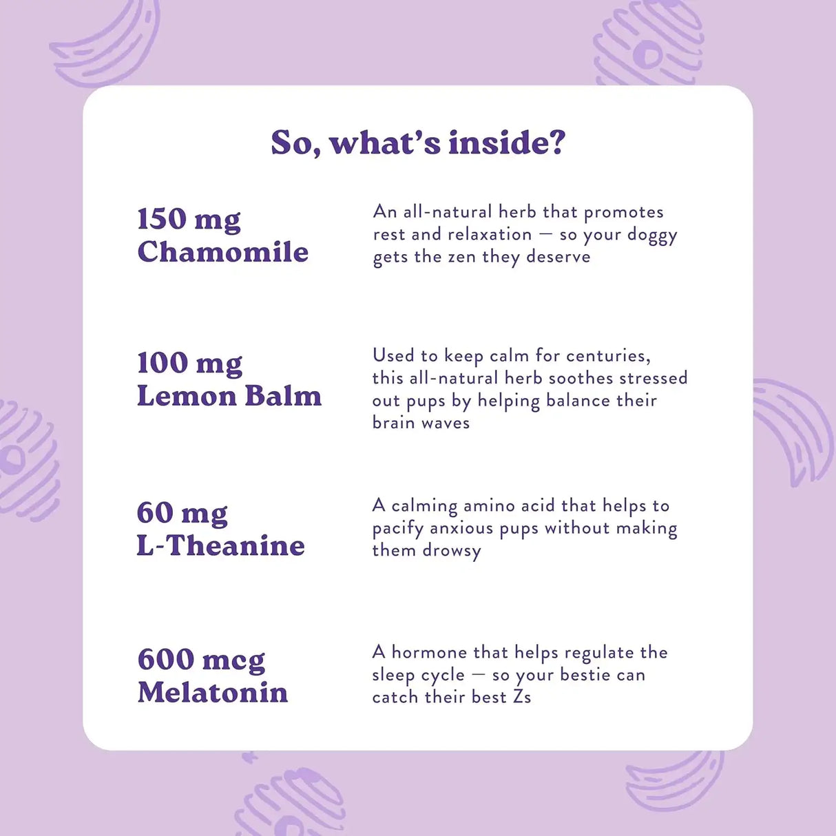 BOCCE'S BAKERY - Bocce's Bakery Calming Supplement for Dogs 60 Masticables - The Red Vitamin MX - Relajantes Para Perros - {{ shop.shopifyCountryName }}