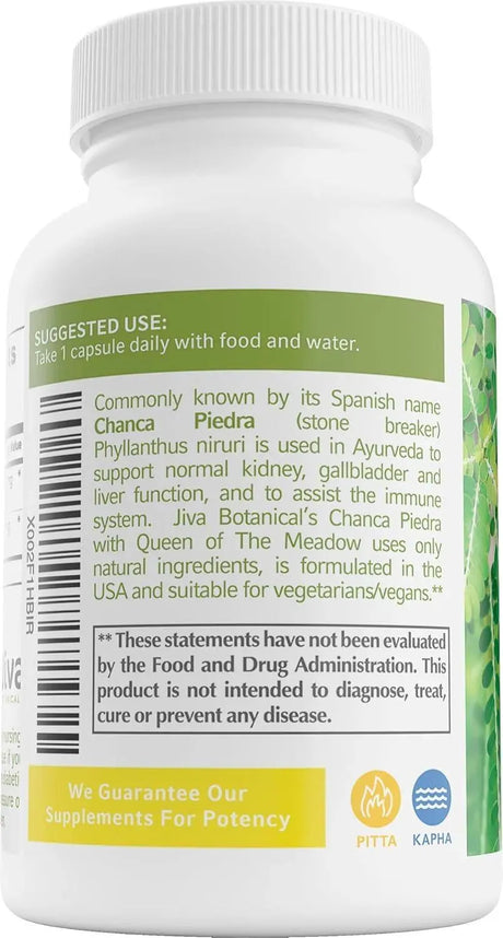 JIVA BOTANICALS - Jiva Botanicals Chanca Piedra 550Mg. 60 Capsulas - The Red Vitamin MX - Suplementos Alimenticios - {{ shop.shopifyCountryName }}