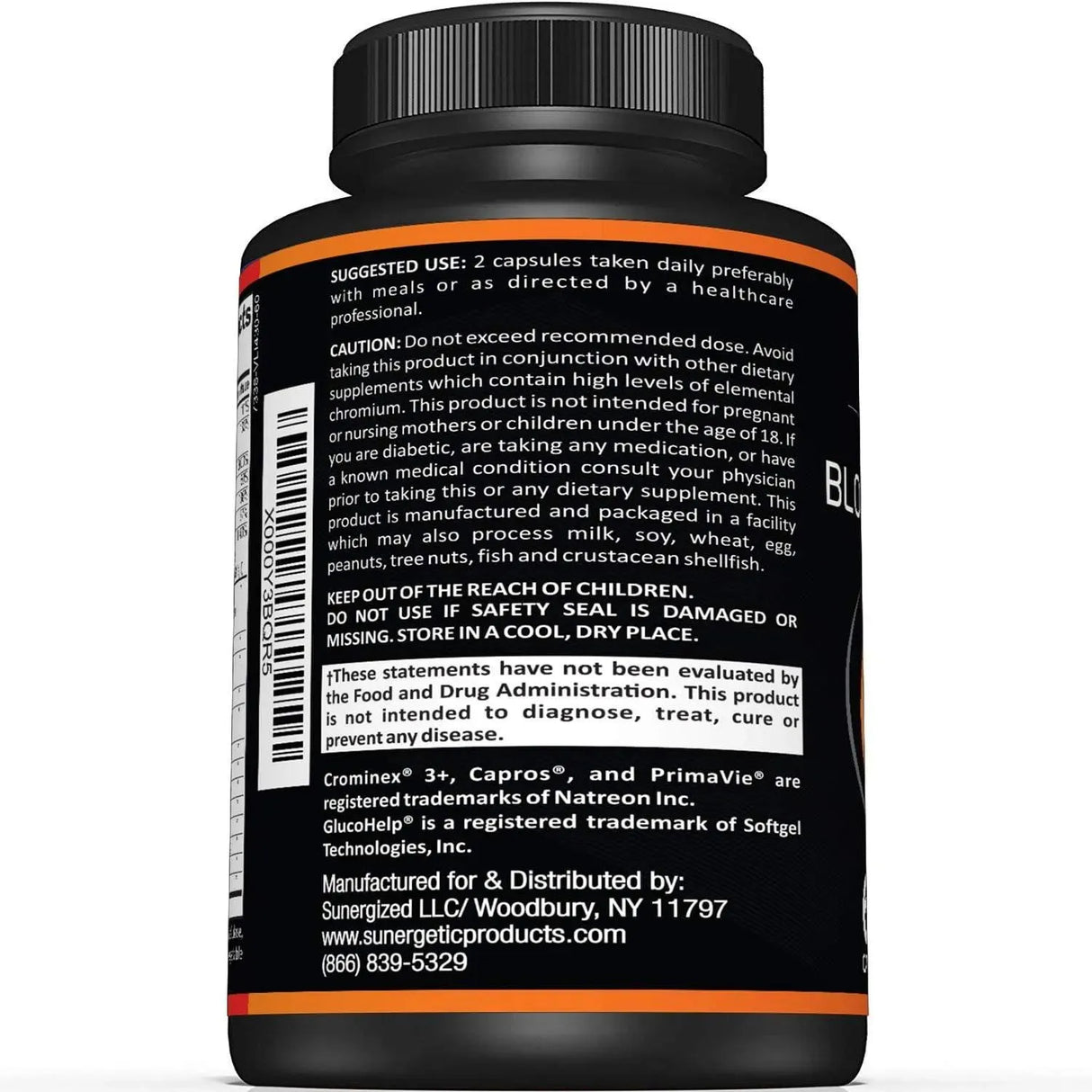 SUNERGETIC - Sunergetic Premium Blood Sugar Support 60 Capsulas - The Red Vitamin MX - Suplementos Alimenticios - {{ shop.shopifyCountryName }}