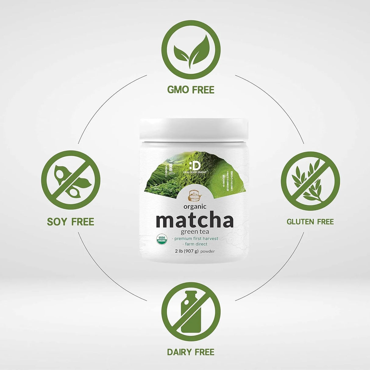 DEAL SUPPLEMENT - Deal Supplement Organic Matcha Green Tea Powder 907Gr. - The Red Vitamin MX - Suplementos Alimenticios - {{ shop.shopifyCountryName }}