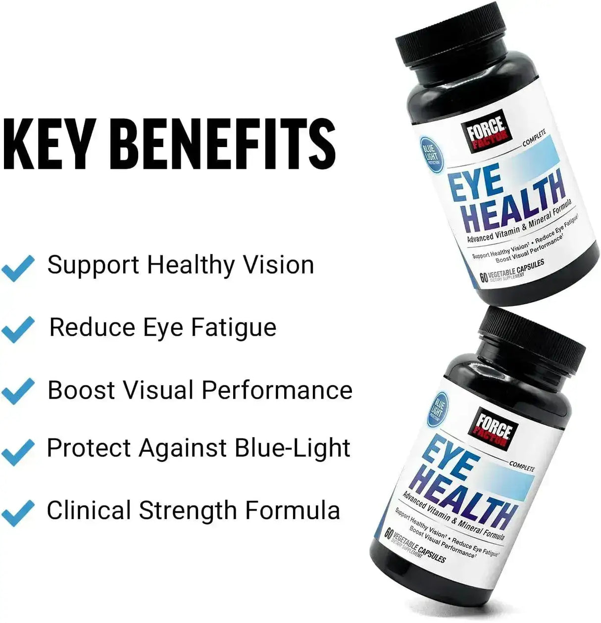 FORCE FACTOR - Force Factor Complete Eye Health 60 Capsulas - The Red Vitamin MX - Suplementos Alimenticios - {{ shop.shopifyCountryName }}