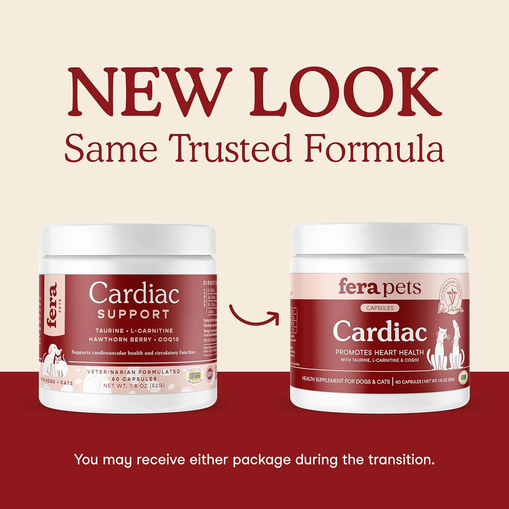 Fera Pets Cardiac Supplement for Dogs & Cats 120 Capsulas