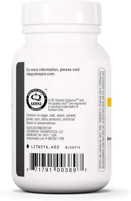 INTEGRATIVE THERAPEUTICS - Integrative Therapeutics UBQH 100Mg. 60 Capsulas Blandas - The Red Vitamin MX - Suplementos Alimenticios - {{ shop.shopifyCountryName }}