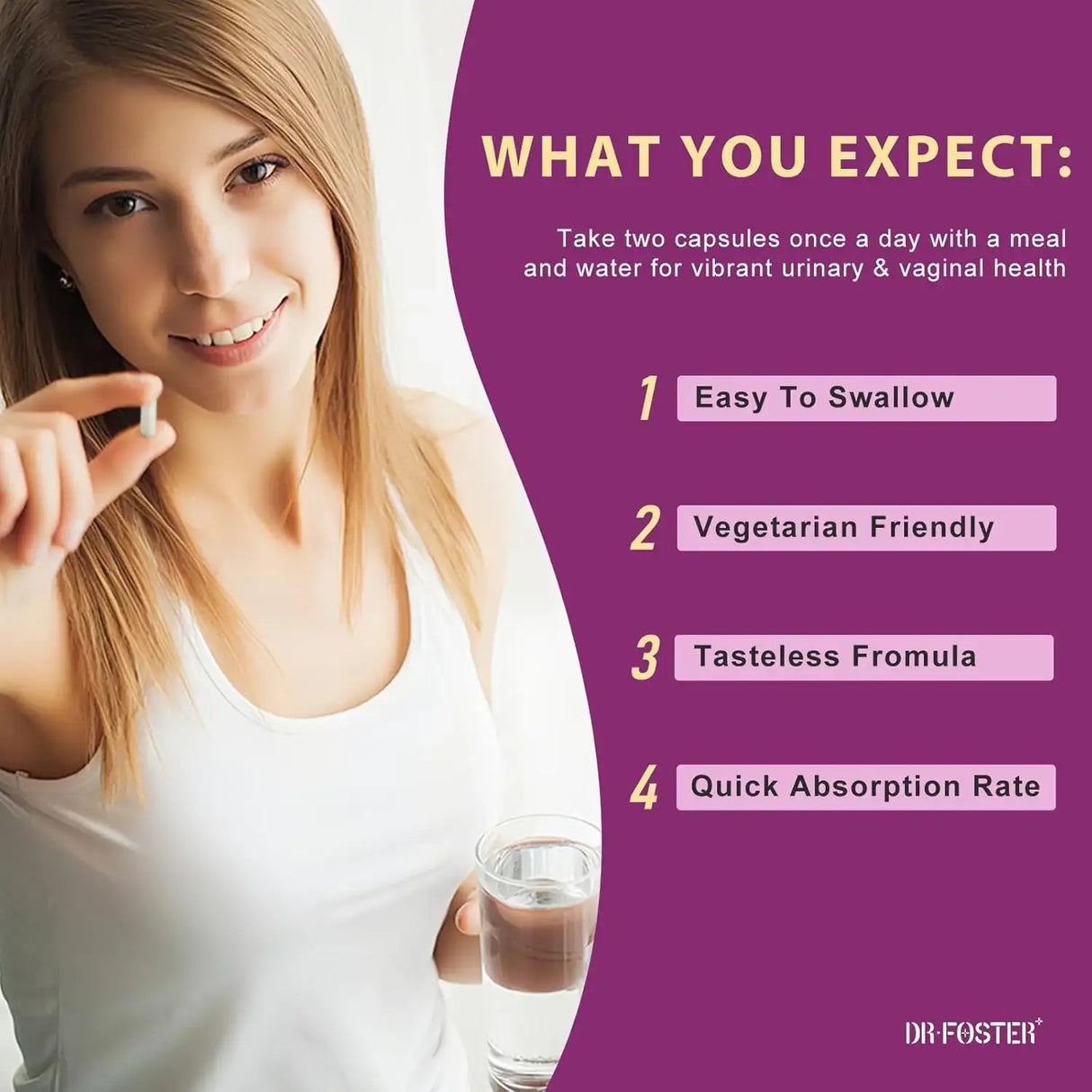 DR FOSTER - DRFOSTER Urinary Tract Health for Women 90 Capsulas - The Red Vitamin MX - Suplementos Alimenticios - {{ shop.shopifyCountryName }}