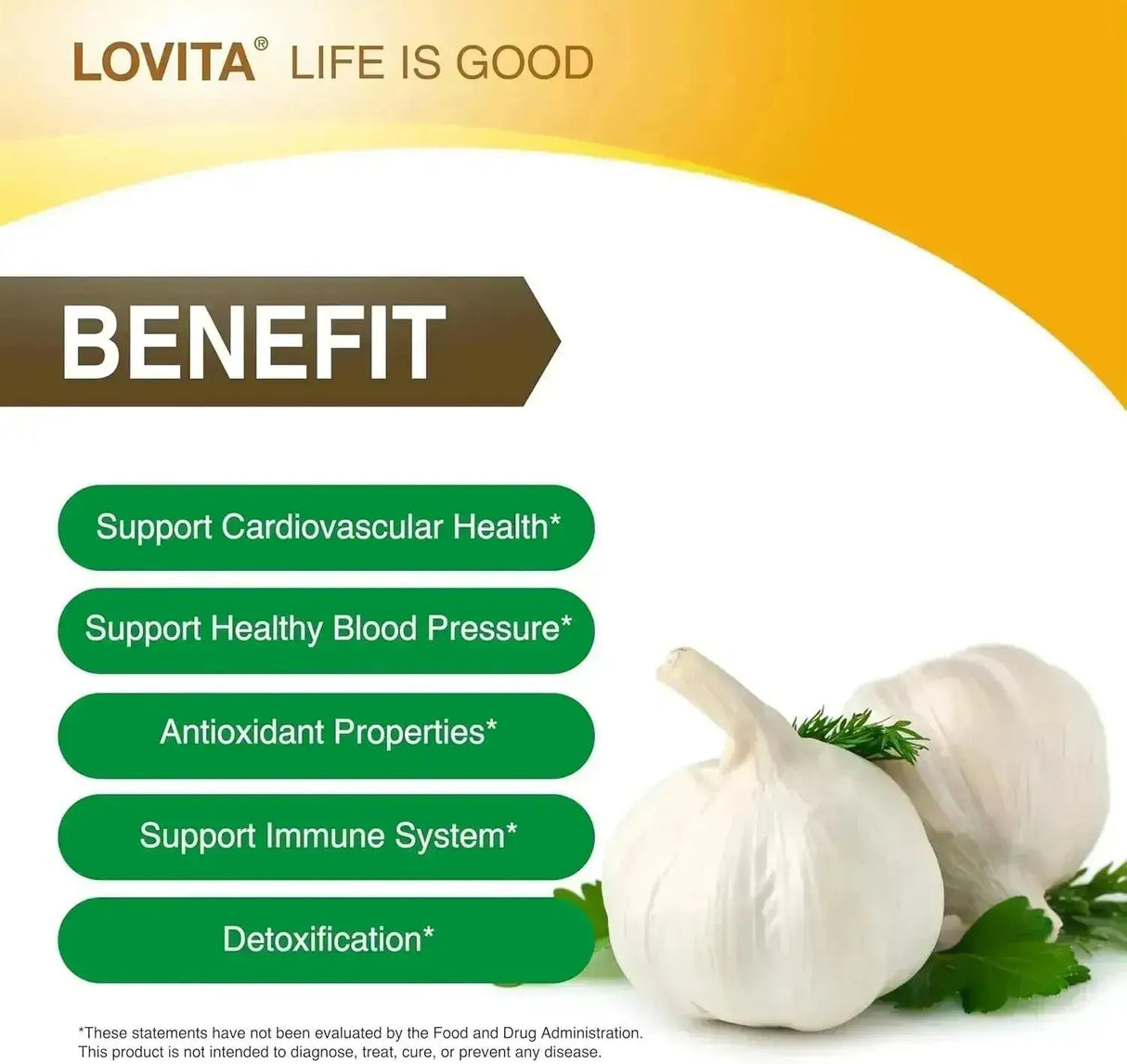 LOVITA - Lovita Odorless Garlic Extract 5000Mg. 120 Capsulas - The Red Vitamin MX - Suplementos Alimenticios - {{ shop.shopifyCountryName }}