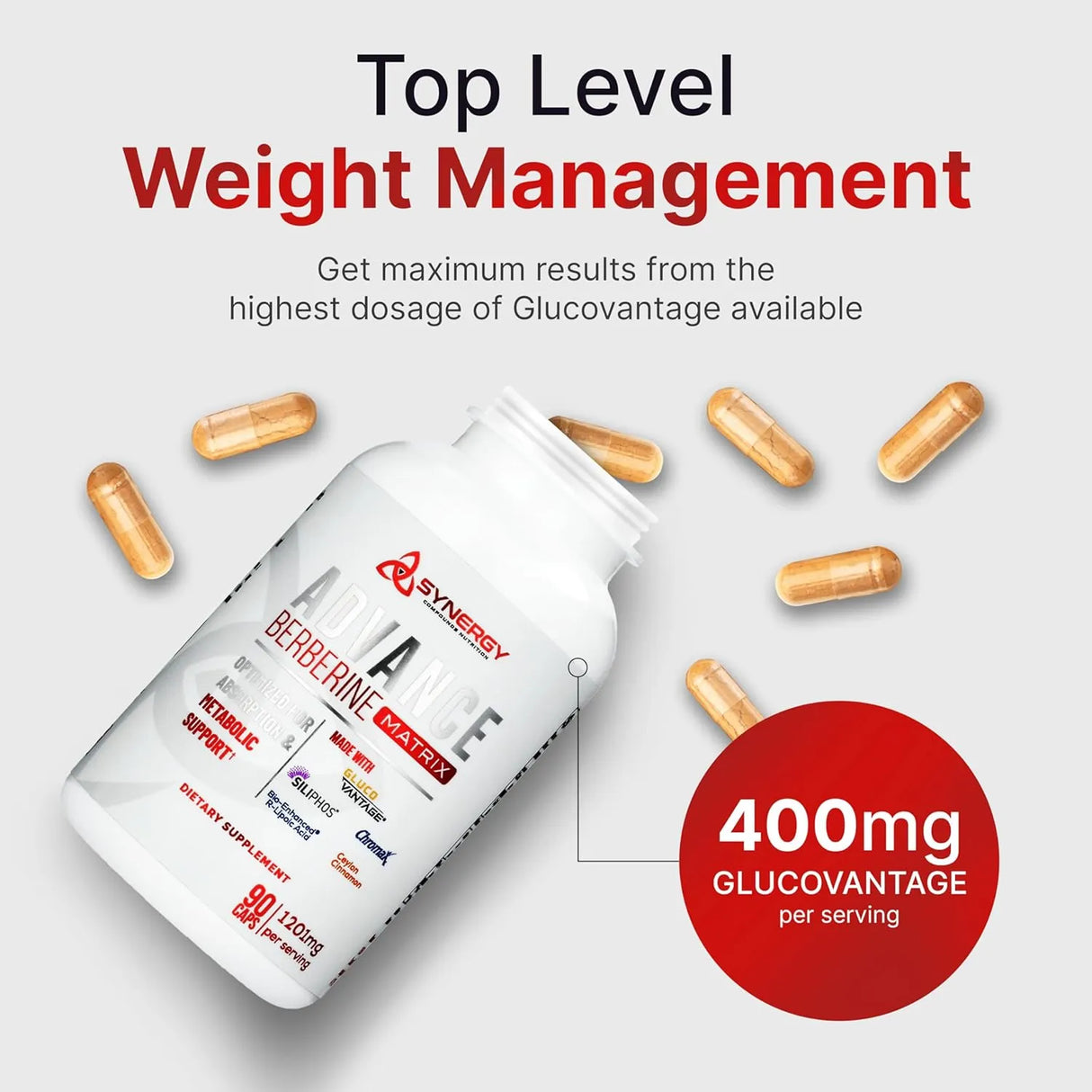 SYNERGY COMPOUNDS NUTRITION - Synergy Compounds Nutrition Advance Berberine Matrix 90 Capsulas - The Red Vitamin MX - Suplementos Alimenticios - {{ shop.shopifyCountryName }}