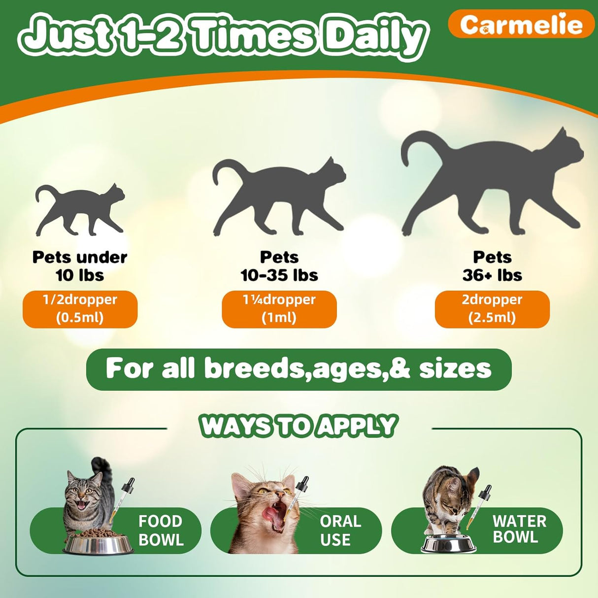 Carmelie Natural Antibiotics for Cats 2 Fl.Oz.