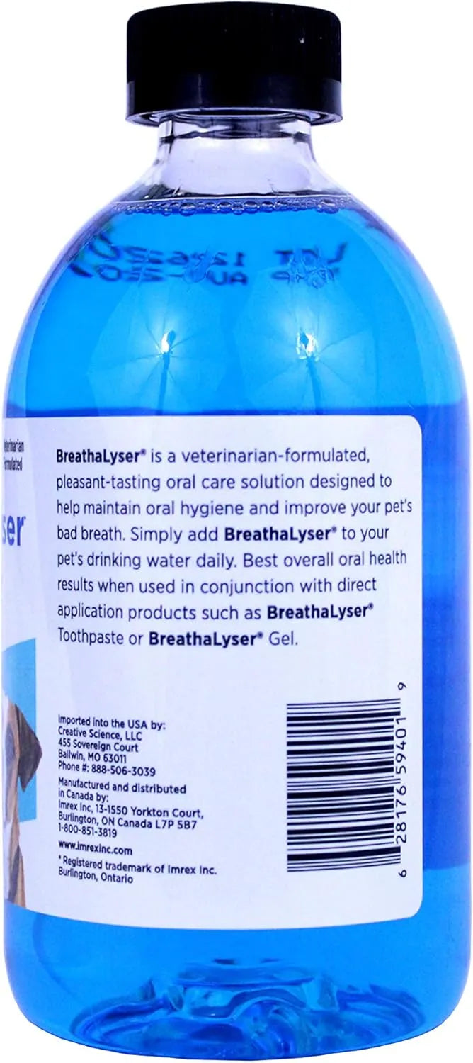 BREATHALYSER - Breathalyser Water Additive for Dogs and Cats 500Ml. - The Red Vitamin MX - Cuidado Dental Para Perros - {{ shop.shopifyCountryName }}