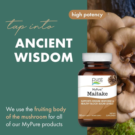 PURE ESSENCE LABS - PURE ESSENCE LABS MyPure Maitake Mushrooms 30 Capsulas - The Red Vitamin MX - Suplementos Alimenticios - {{ shop.shopifyCountryName }}