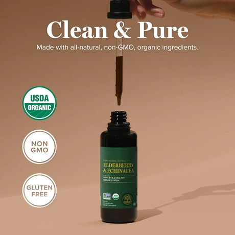 GLOBAL HEALING CENTER - Global Healing Center Organic Elderberry & Echinacea Liquid 2 Fl.Oz. - The Red Vitamin MX - Suplementos Alimenticios - {{ shop.shopifyCountryName }}