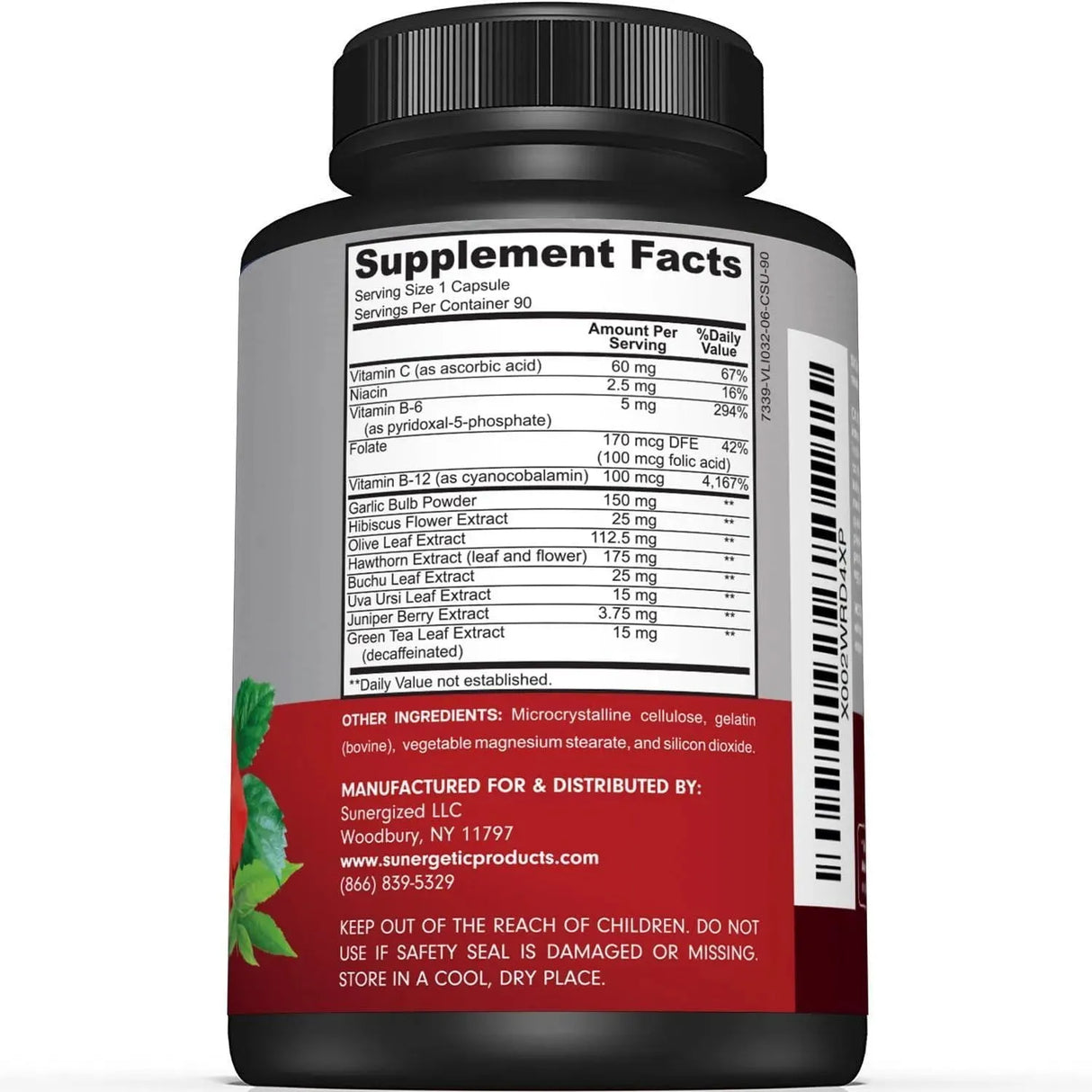 SUNERGETIC - Sunergetic Premium Blood Pressure Support 90 Capsulas - The Red Vitamin MX - Suplementos Alimenticios - {{ shop.shopifyCountryName }}