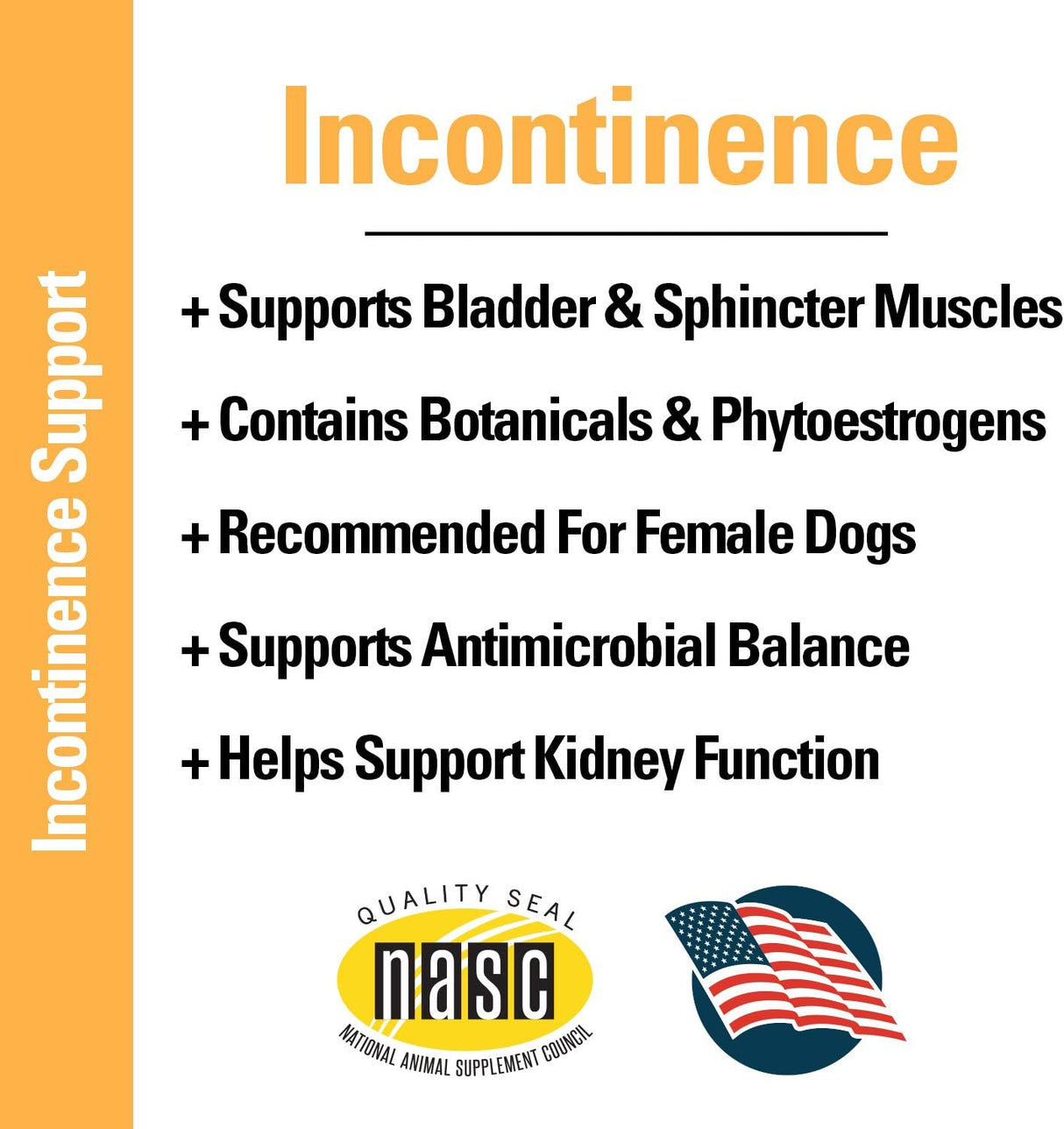 Vet Classics Bladder Incontinence Support Dog 120 Tabletas Masticables