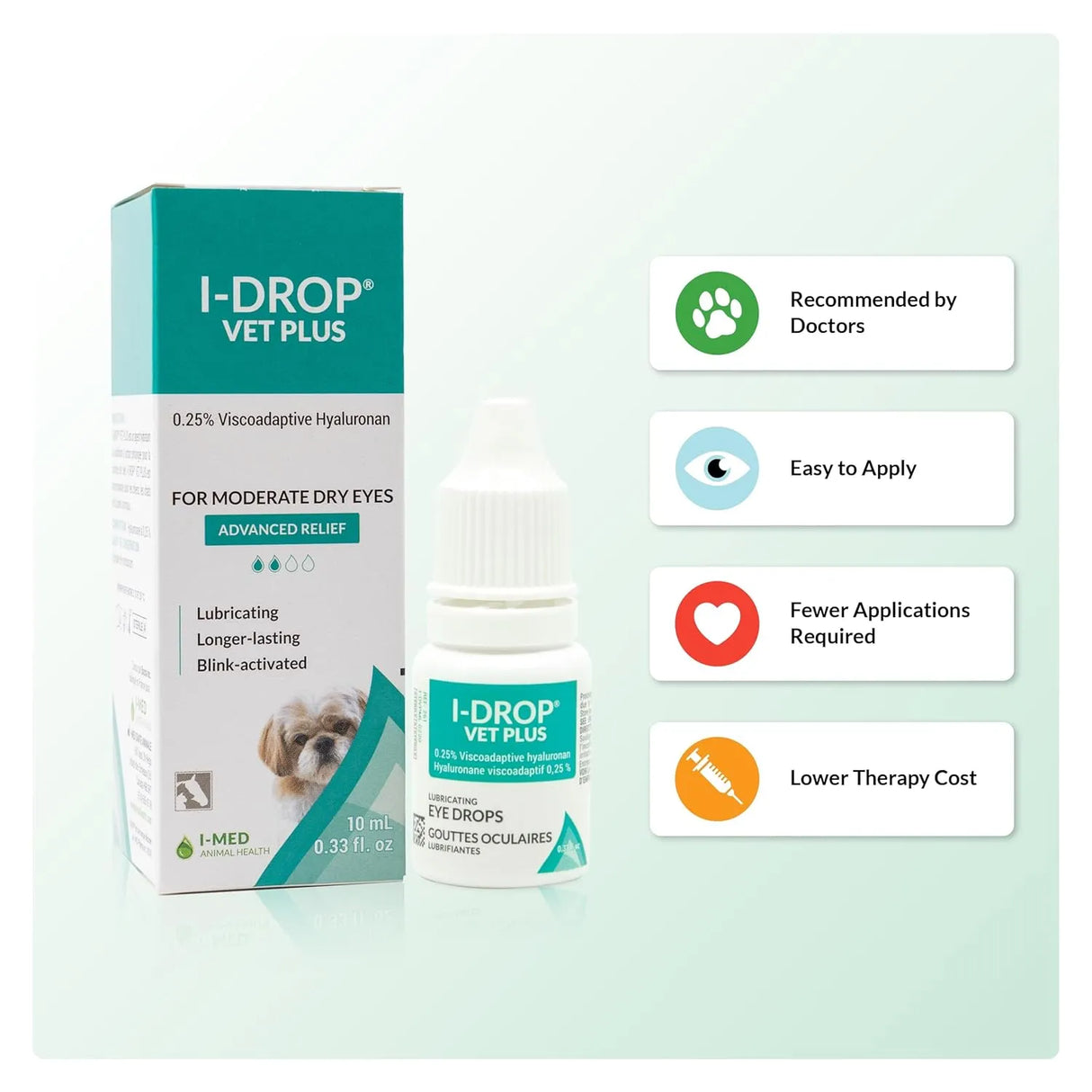 I-DROP - I-DROP VET PLUS Pet Eye Drops for Dogs 10Ml. - The Red Vitamin MX - Cuidado De Los Ojos De Los Perros - {{ shop.shopifyCountryName }}