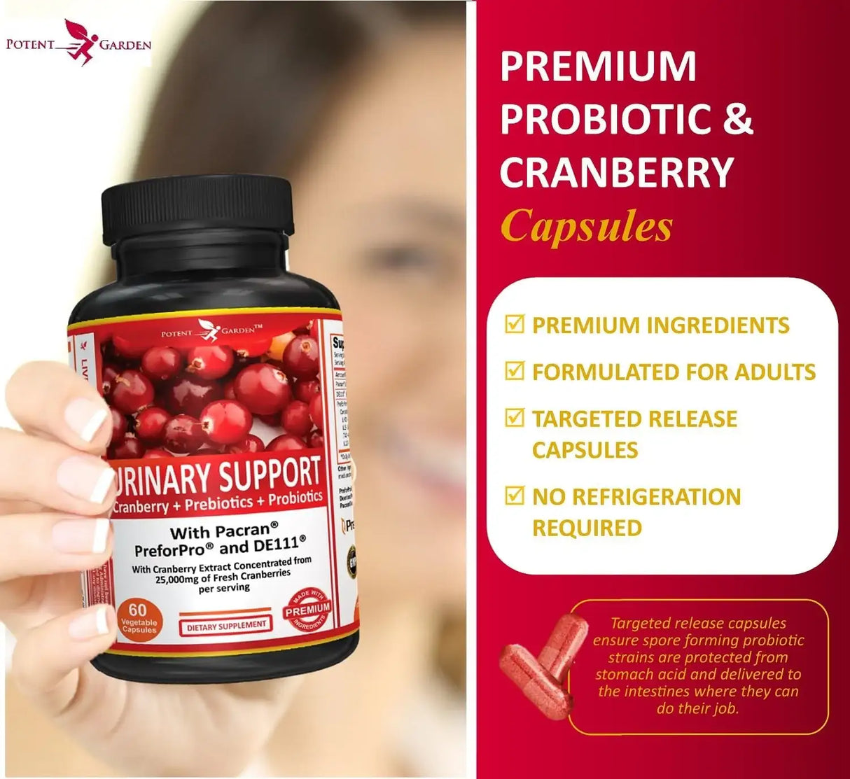 POTENT GARDEN - Potent Garden Urinary Support 60 Capsulas - The Red Vitamin MX - Suplementos Alimenticios - {{ shop.shopifyCountryName }}