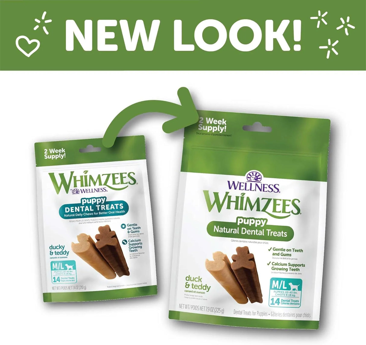WELLNESS WHIMZEES - Wellness WHIMZEES Puppy Dog Dental Treats Medium & Large Size Stick 14 Piezas - The Red Vitamin MX - Cuidado Dental Para Perros - {{ shop.shopifyCountryName }}