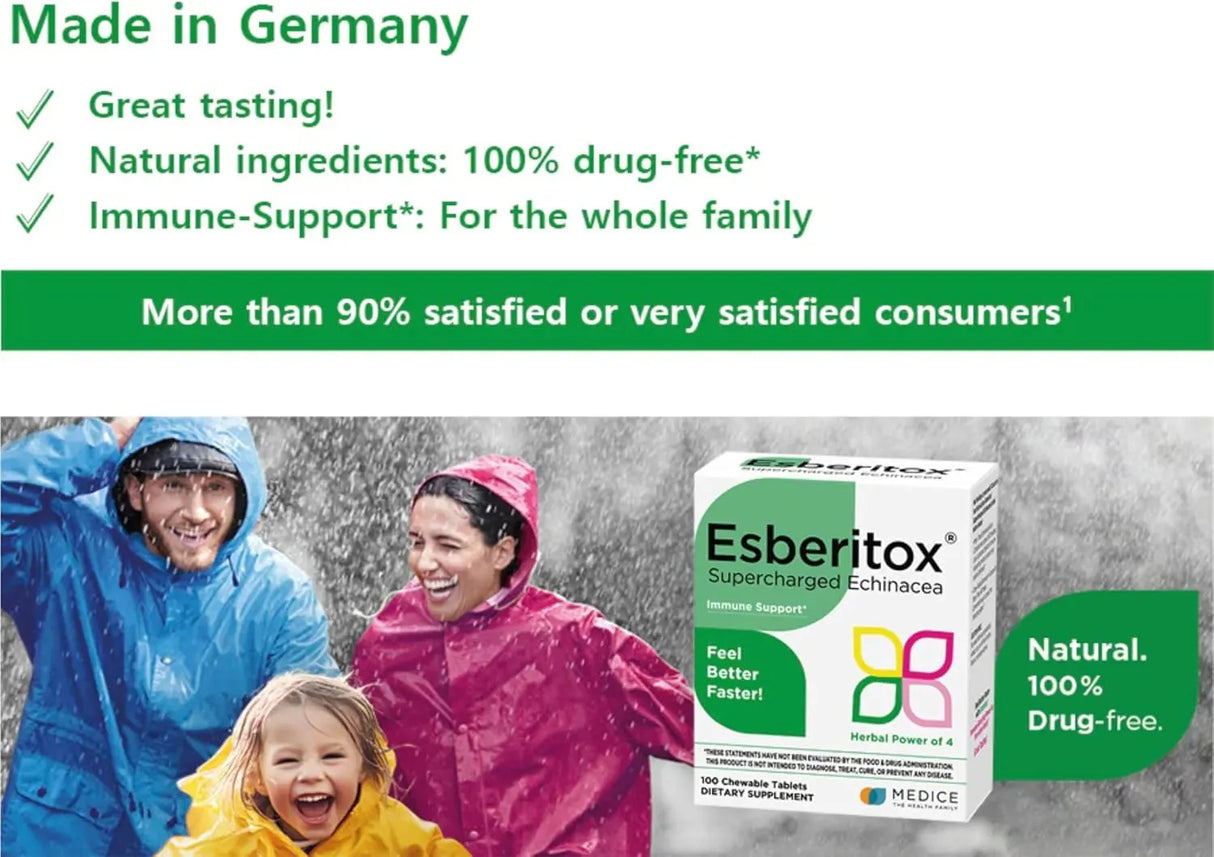 ESBERITOX - ESBERITOX Supercharged Echinacea 100 Tabletas Masticables - The Red Vitamin MX - Suplementos Alimenticios - {{ shop.shopifyCountryName }}