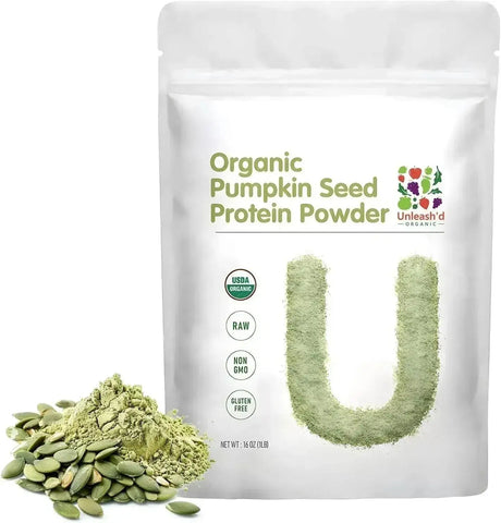 UNLEASH'D ORGANIC - UNLEASH'D ORGANIC Organic Pumpkin Seed Protein Powder 1 Lb. - The Red Vitamin MX - Suplementos Alimenticios - {{ shop.shopifyCountryName }}