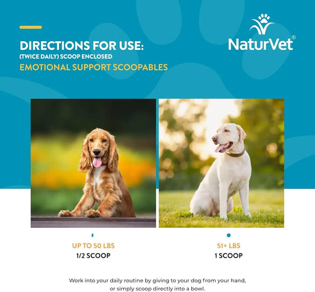 NATURVET - NaturVet Scoopables Emotional Support for Dogs 315Gr. - The Red Vitamin MX - Relajantes Para Perros - {{ shop.shopifyCountryName }}