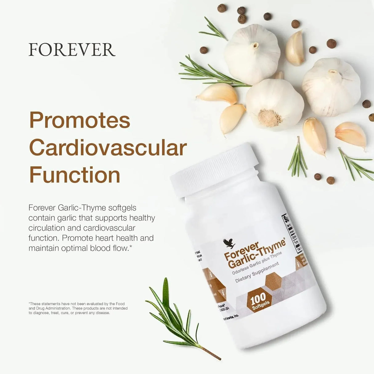 FOREVER LIVING - Forever Living Forever Garlic-Thyme 100 Capsulas Blandas - The Red Vitamin MX - Suplementos Alimenticios - {{ shop.shopifyCountryName }}