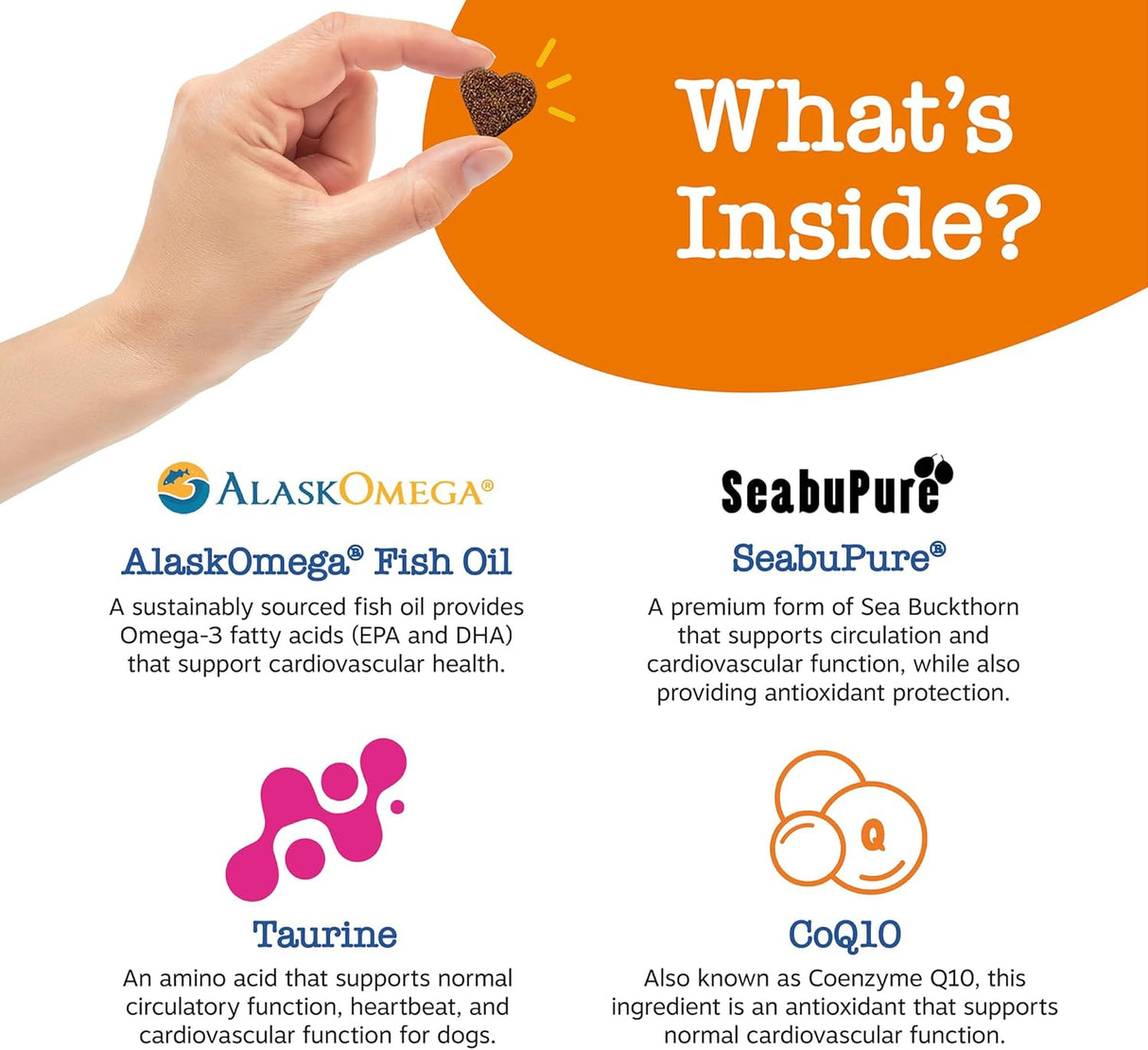 Zesty Paws Senior Advanced Cardiovascular Support for Dogs Salmon 90 Masticables