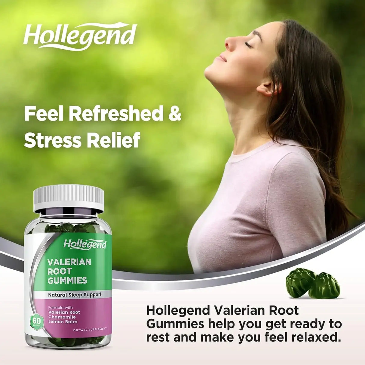 HOLLEGEND - HOLLEGEND Valerian Root Gummies with Lemon Balm & Chamomile 60 Gomitas - The Red Vitamin MX - Suplementos Alimenticios - {{ shop.shopifyCountryName }}