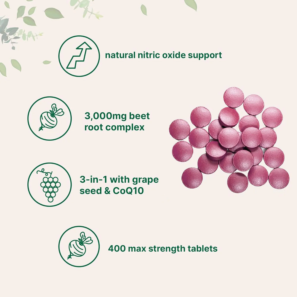 MICRO INGREDIENTS - Micro Ingredients Beet Root 3000Mg. with Grape Seed Extract & CoQ10 400 Tabletas - The Red Vitamin MX - Suplementos Alimenticios - {{ shop.shopifyCountryName }}