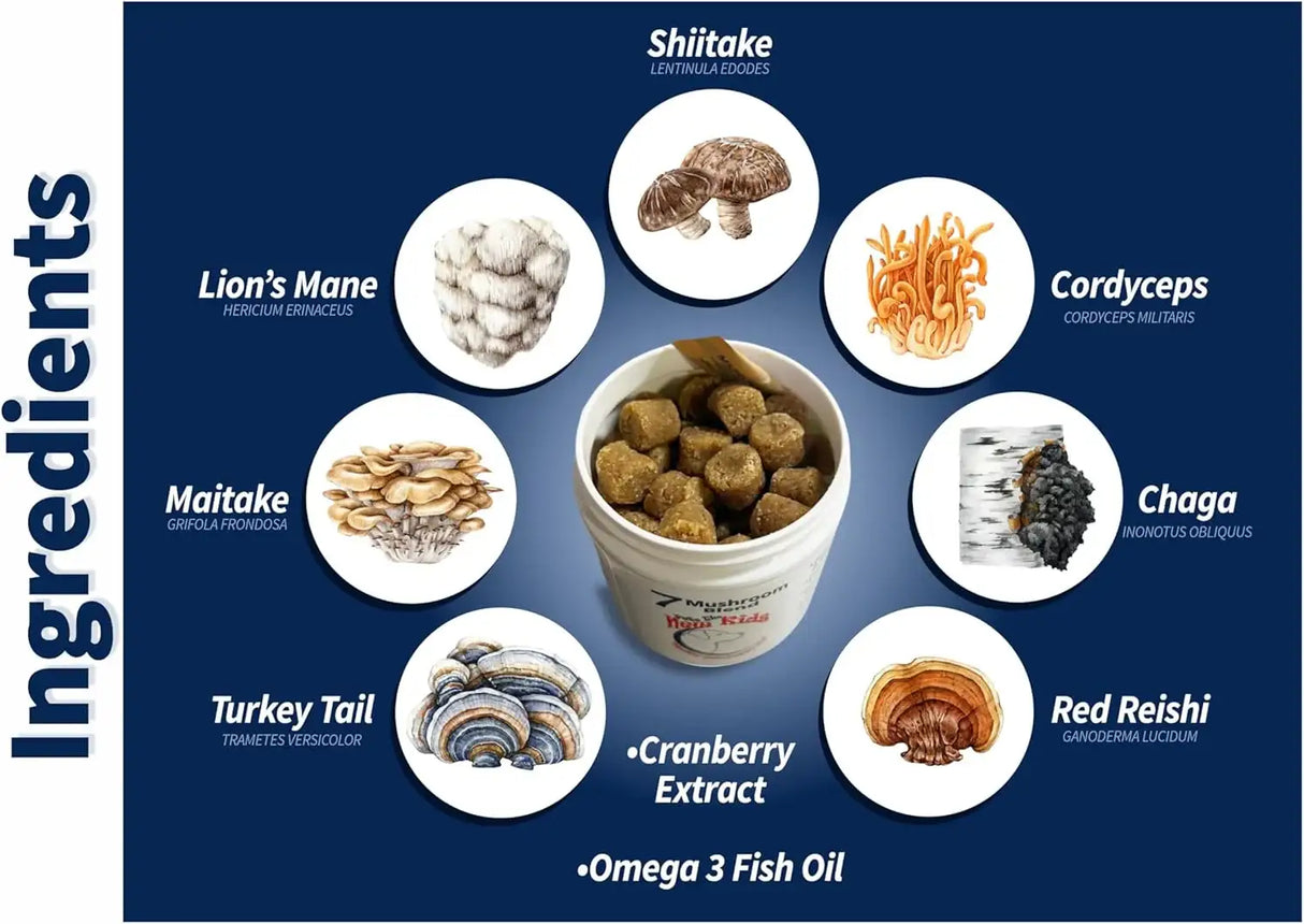 PET'S THE NEW KIDS - Pet's: The New Kids 7 Mushroom Blend Supplement for Dogs 170Gr. - The Red Vitamin MX - Suplementos Herbales Para Perros - {{ shop.shopifyCountryName }}