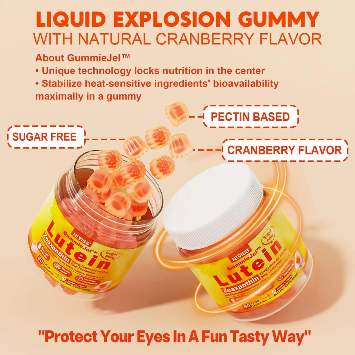 NEVISS - NEVISS Sugar-Free Lutein Zeaxanthin Gummies 60 Gomitas 2 Pack - The Red Vitamin MX - Suplementos Alimenticios - {{ shop.shopifyCountryName }}