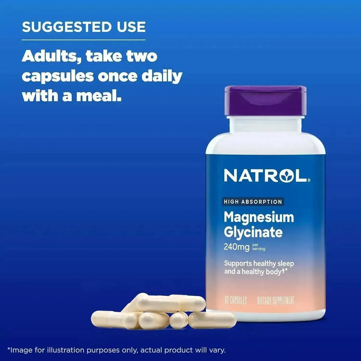 NATROL - Natrol Magnesium Glycinate 240Mg. 60 Capsulas - The Red Vitamin MX - Suplementos Alimenticios - {{ shop.shopifyCountryName }}