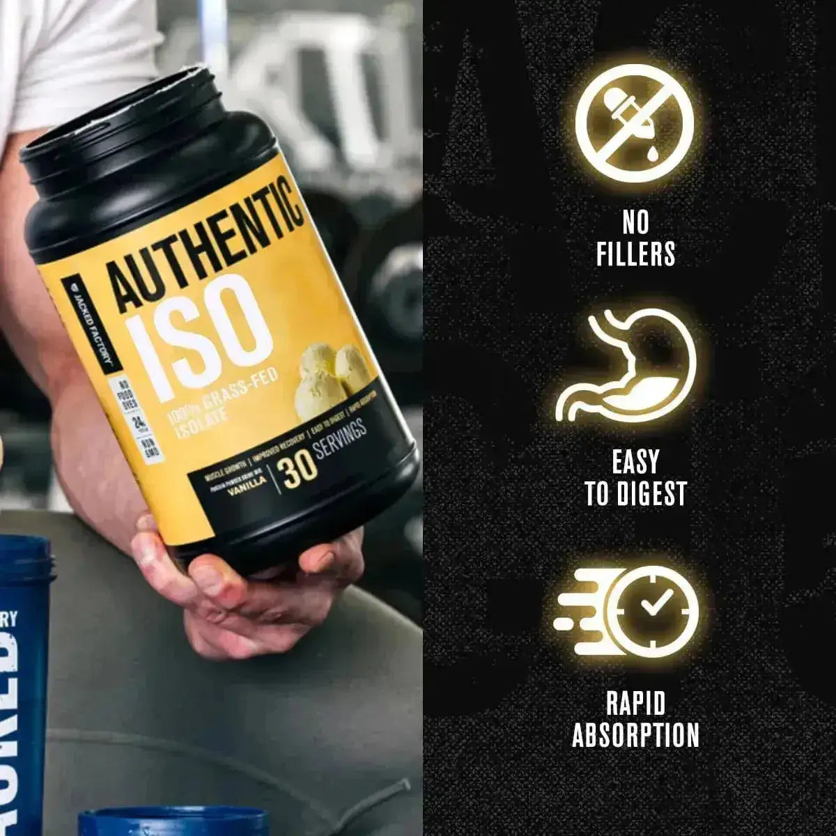 JACKED FACTORY - Jacked Factory Authentic ISO Grass Fed Whey Protein Isolate Powder Vanilla 909Gr. - The Red Vitamin MX - Suplementos Alimenticios - {{ shop.shopifyCountryName }}