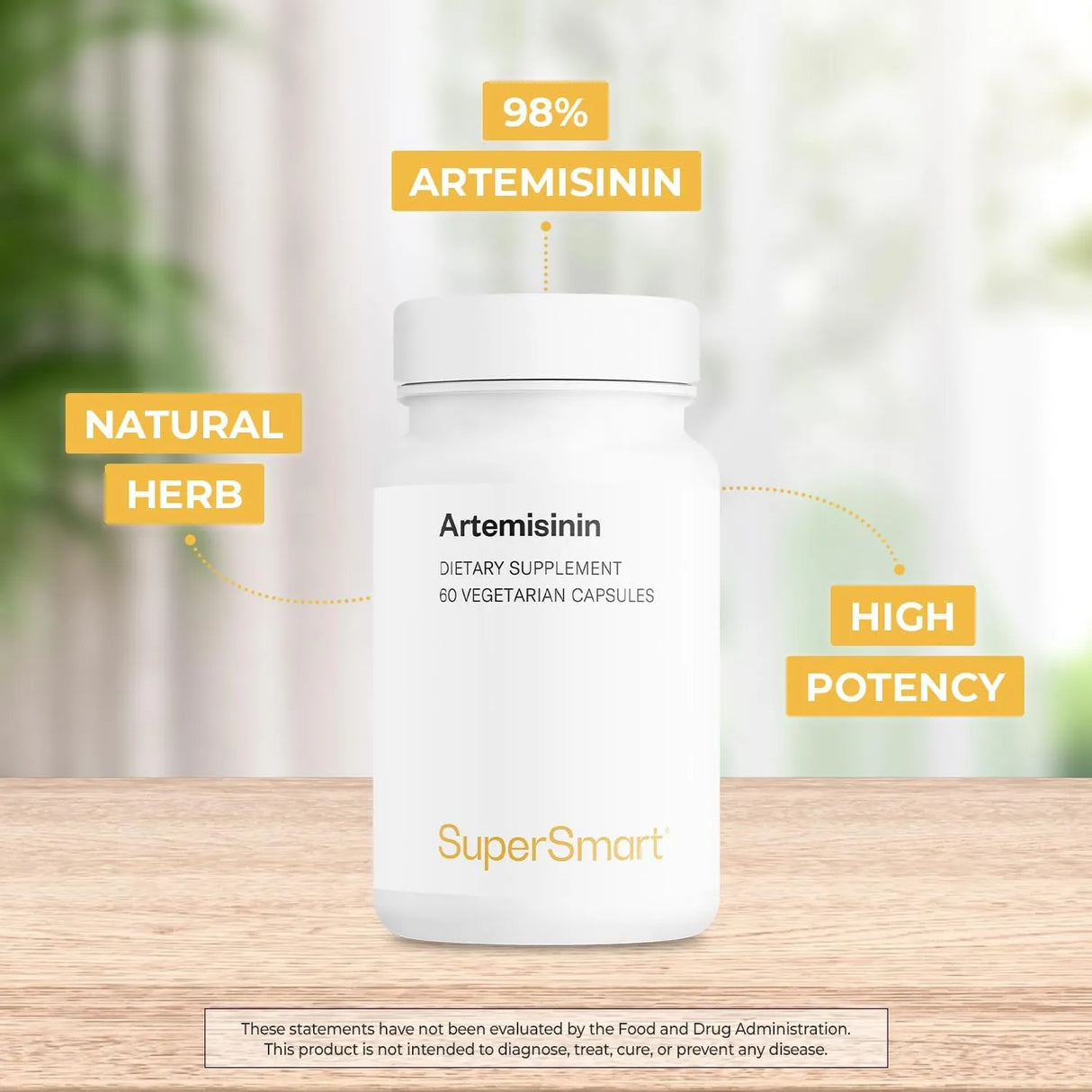 SUPERSMART - Supersmart Artemisinin 300Mg. 60 Capsulas - The Red Vitamin MX - Suplementos Alimenticios - {{ shop.shopifyCountryName }}