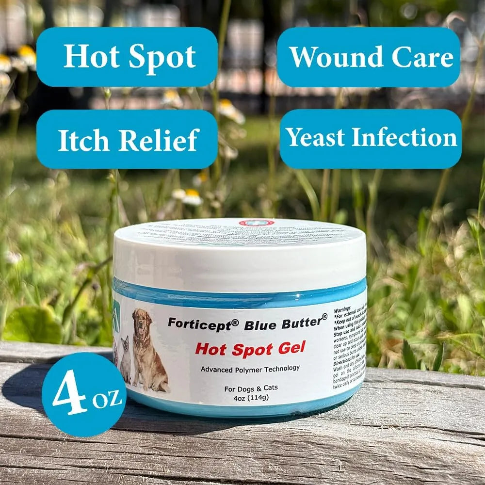 FORTICEPT - Forticept Blue Butter Hot Spot Treatment for Dogs 4 Oz. - The Red Vitamin MX - Remedios Para La Picazón De Perros - {{ shop.shopifyCountryName }}