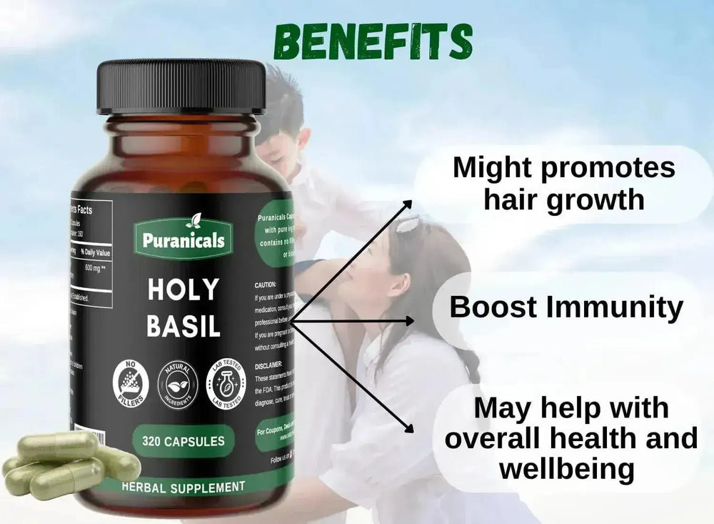 PURANICALS - Puranicals Holy Basil 320 Capsulas - The Red Vitamin MX - Suplementos Alimenticios - {{ shop.shopifyCountryName }}