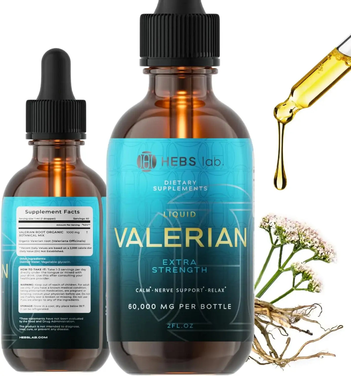 HEBS LAB - HEBS LAB. Valerian Root Extract 2 Fl.Oz. - The Red Vitamin MX - Suplementos Alimenticios - {{ shop.shopifyCountryName }}