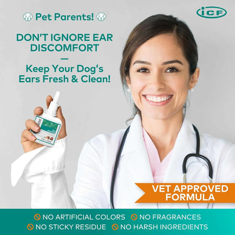 ICF - ICF Otodine Dog Ear Cleaner 100Ml. - The Red Vitamin MX - Cuidado Del Oído De Perros - {{ shop.shopifyCountryName }}