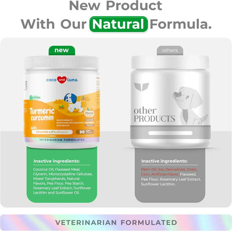 COCO AND LUNA - Coco and Luna Turmeric Curcumin for Dogs 90 Masticables - The Red Vitamin MX - Cuidado De Cadera Y Articulaciones Para Perros - {{ shop.shopifyCountryName }}