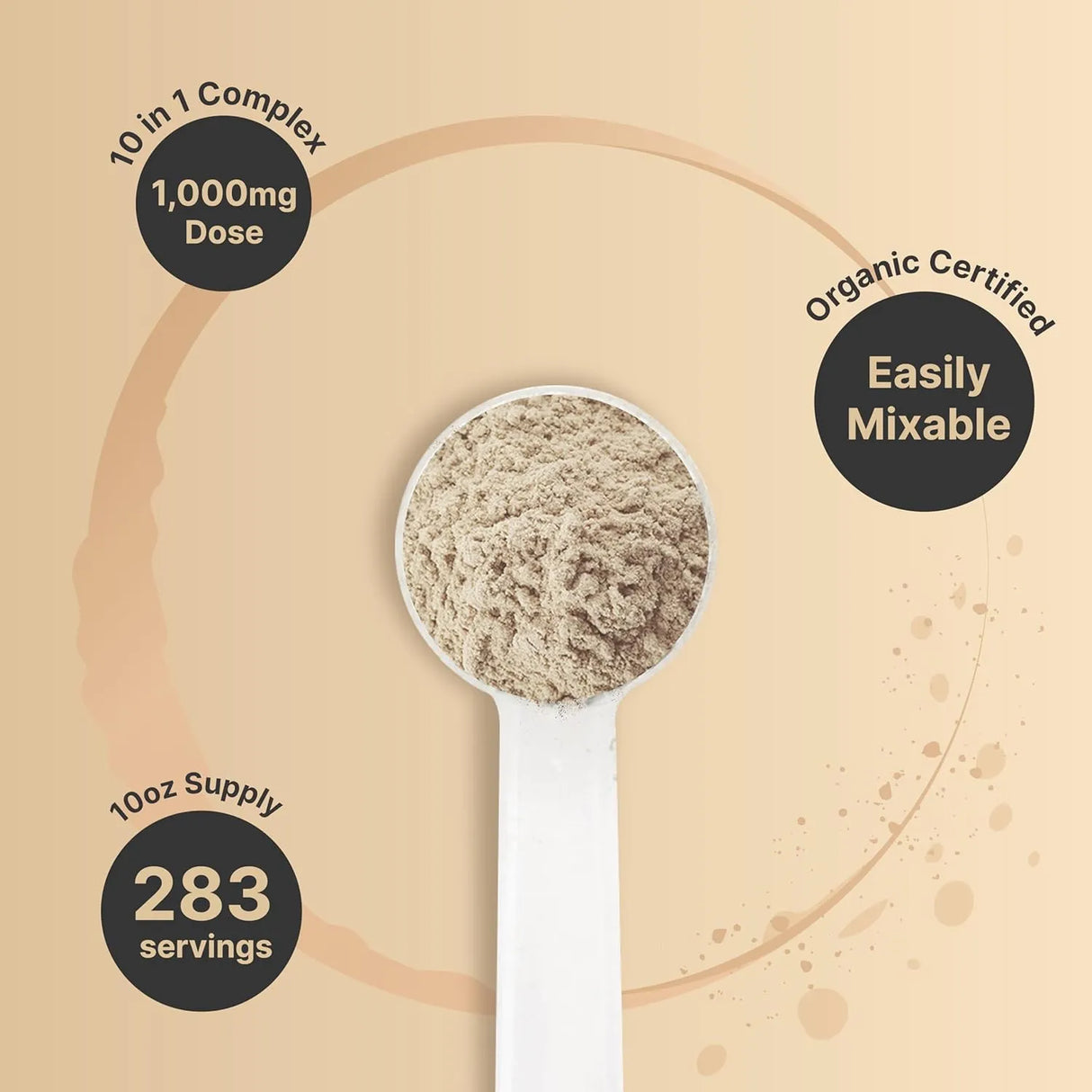 NATUREBELL - NatureBell Organic 10-in-1 Mushroom Powder 283Gr. - The Red Vitamin MX - Suplementos Alimenticios - {{ shop.shopifyCountryName }}