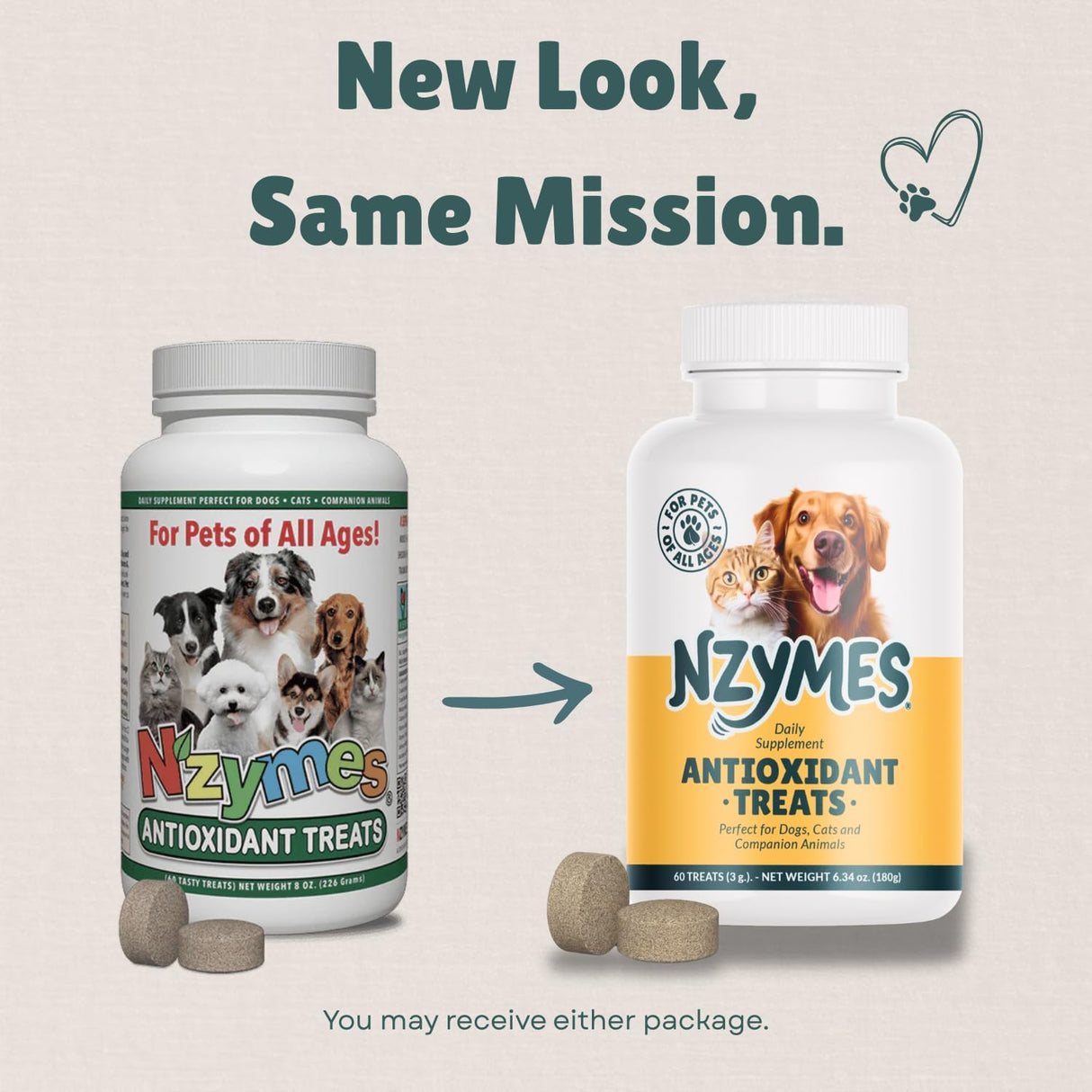 Nzymes Antioxidant Treats for Dogs 60 Masticables
