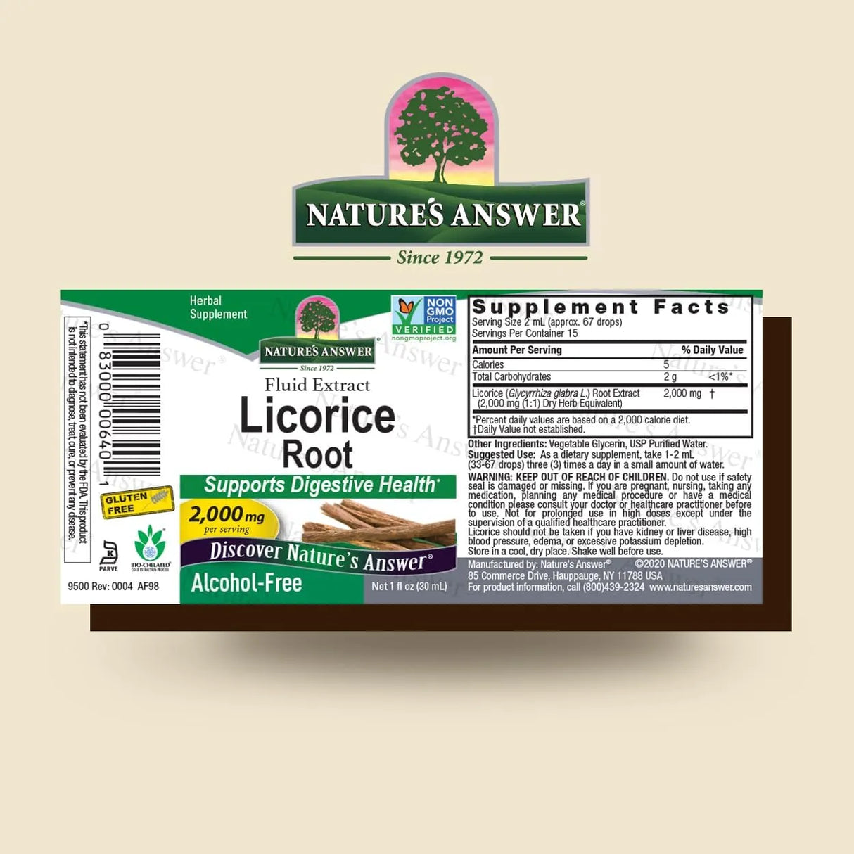 NATURE´S ANSWER - Nature's Answer Licorice Root 2 Fl.Oz. - The Red Vitamin MX - Suplementos Alimenticios - {{ shop.shopifyCountryName }}