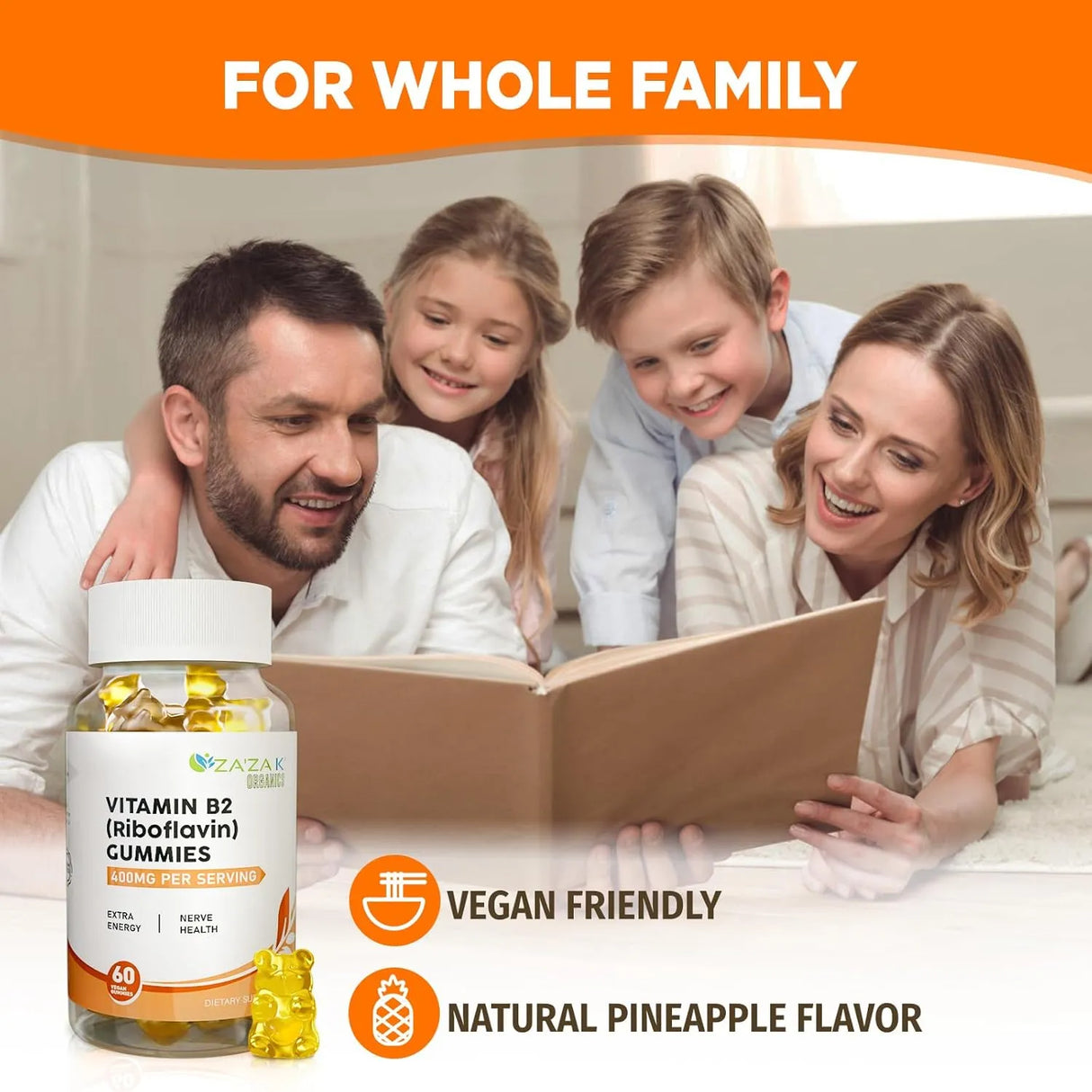 ZA'ZA K ORGANICS - ZA'ZA K ORGANICS Vitamin B2 60 Gomitas - The Red Vitamin MX - Suplementos Alimenticios - {{ shop.shopifyCountryName }}