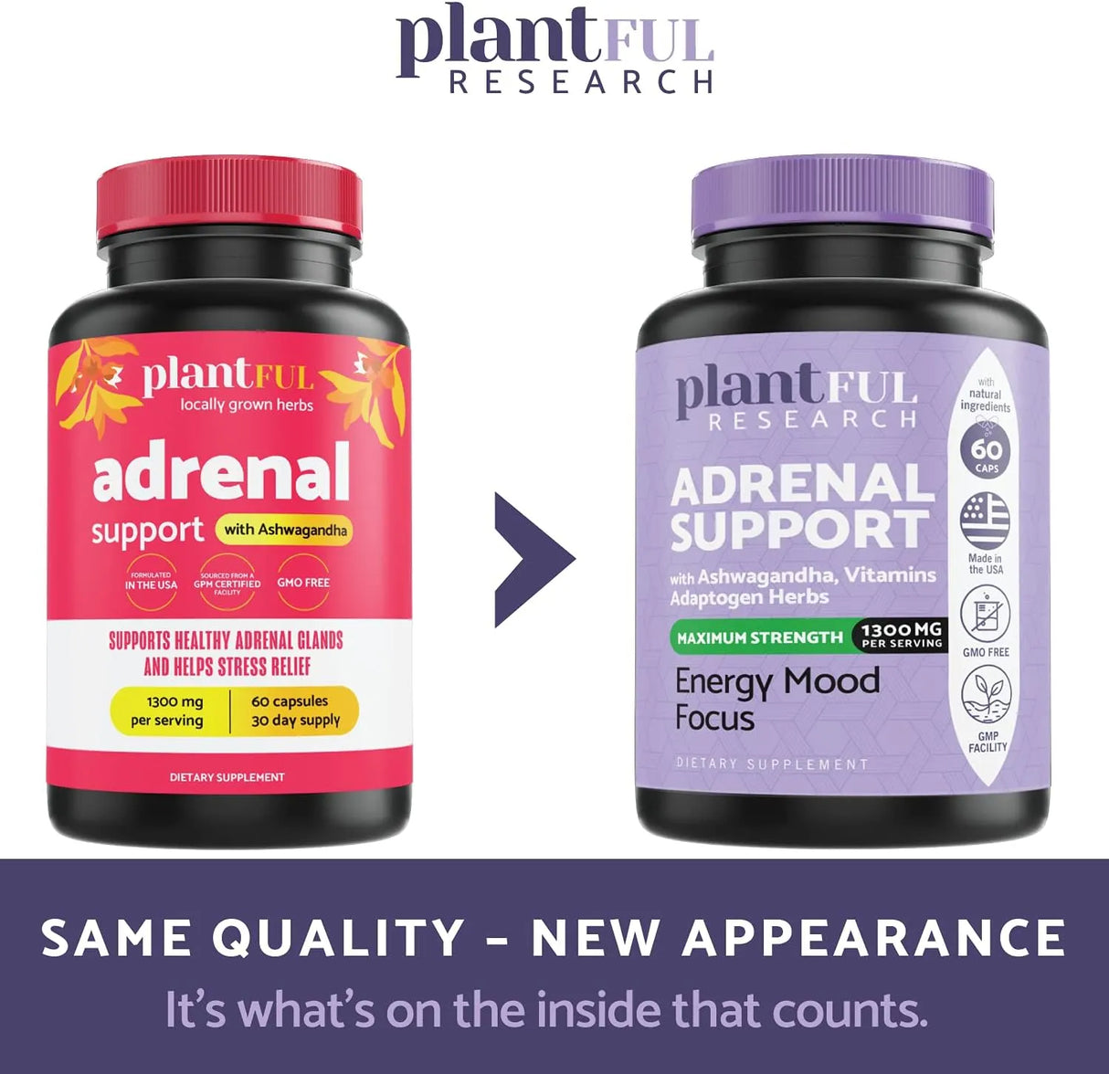 PLANTFUL RESEARCH - PLANTFUL RESEARCH Adrenal Support & Cortisol Manager 60 Capsulas - The Red Vitamin MX - Suplementos Alimenticios - {{ shop.shopifyCountryName }}