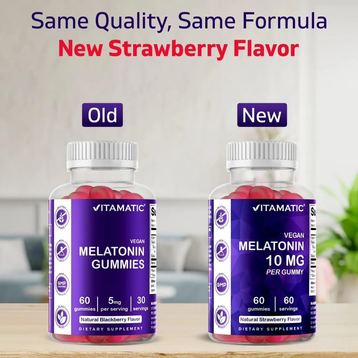 VITAMATIC - Vitamatic Melatonin 10Mg. Gummies 60 Gomitas 2 Pack - The Red Vitamin MX - Suplementos Alimenticios - {{ shop.shopifyCountryName }}