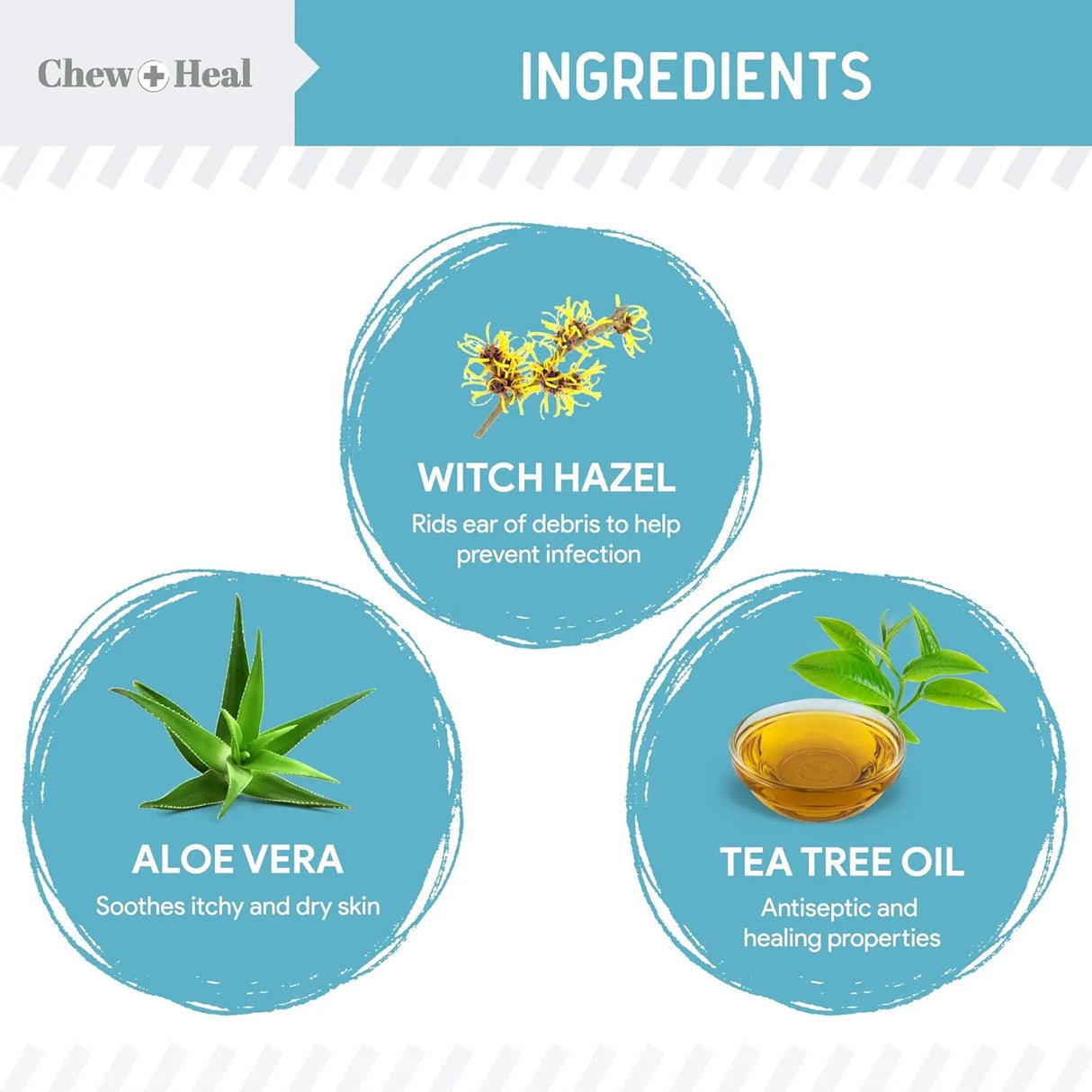 CHEW + HEAL - Chew + Heal Dog Ear Cleaner Solution 4 Fl.Oz. 2 Pack - The Red Vitamin MX - Cuidado Del Oído De Perros - {{ shop.shopifyCountryName }}
