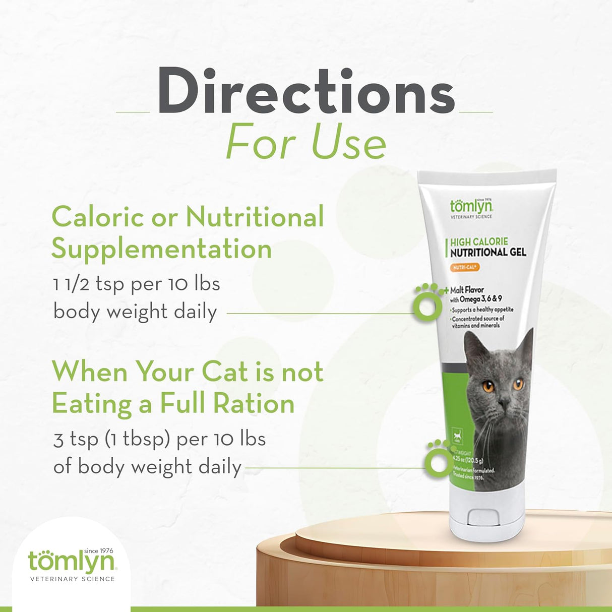 Tomlyn High Calorie Nutritional Gel for Cats 120Gr. 2 Pack